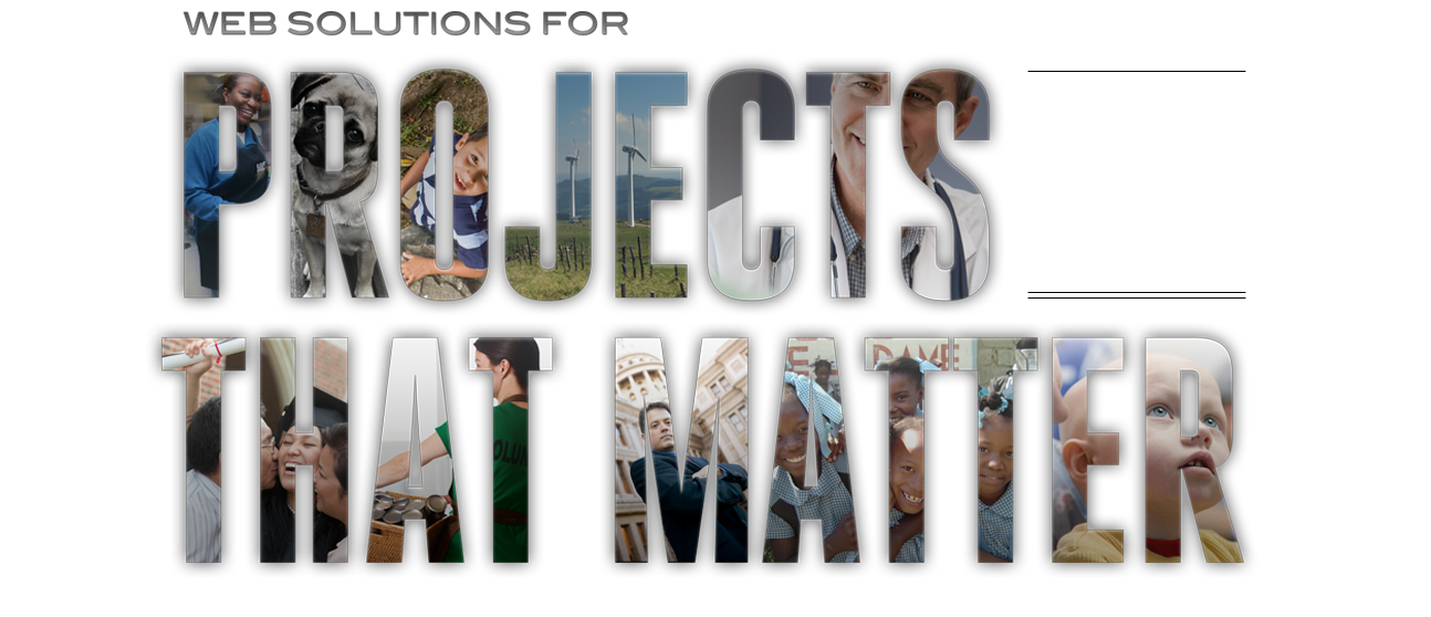 Web solutions for projects that matter